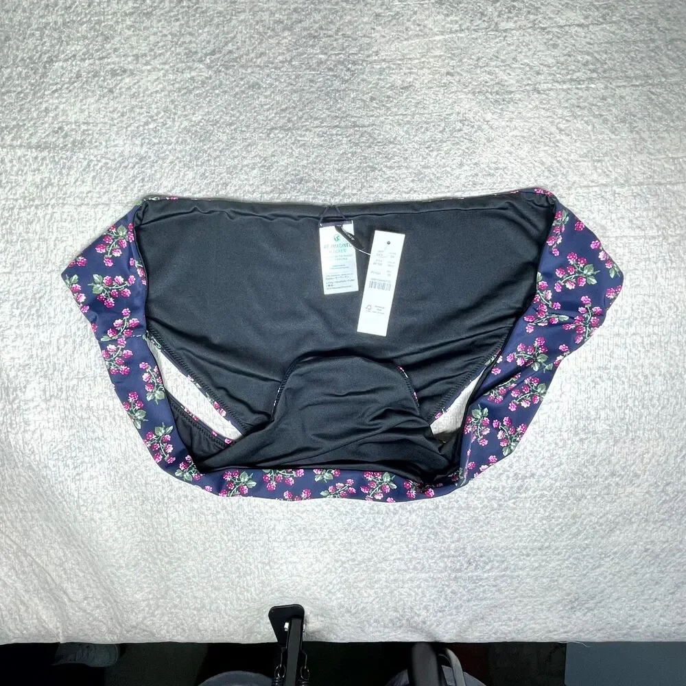 J.Crew‎ Hipster Bikini Bottom In Twilight Berry For Women Size 3X NEW BE726 NAV